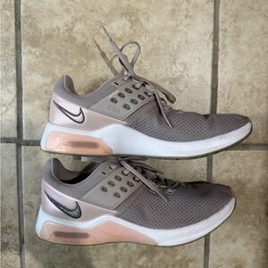 Nike Women's Gray and Pink Airmax Shoes